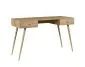 Biurko LEBEL dąb craft złoty z dwoma szufladami I sklep meblowy MIRAT. styl SKANDYNAWSKI kolekcja LEBEL