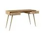 Biurko LEBEL dąb craft złoty z dwoma szufladami I sklep meblowy MIRAT. styl SKANDYNAWSKI kolekcja LEBEL