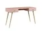 Biurko LEBEL różowe na drewnianych nogach I sklep meblowy MIRAT. styl SKANDYNAWSKI kolekcja LEBEL