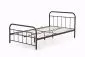 Łóżko LINDA 120x200 czarne metalowe dwuosobowe | MIRAT. styl LOFT
