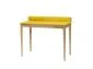 Biurko ASHME żółte na jesionowych nogach | MIRAT. styl SKANDYNAWSKI