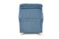 Fotel BARD niebieski rozkładany z podnóżkiem | MIRAT.
