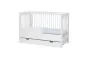 Łóżeczko dziecięce BASIC 120x60 białe niemowlęce | MIRAT. kolekcja BASIC