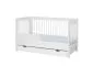 Łóżeczko dziecięce BASIC 140x70 białe transformowane | MIRAT.  kolekcja BASIC