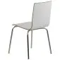 Krzesło ze sklejki laminowanej WERDI B białe/stal nierdzewna kuchenne I sklep meblowy MIRAT.
