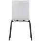 Krzesło ze sklejki laminowanej WERDI B białe/czarne do kawiarni I sklep meblowy MIRAT.