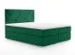 Łóżko kontynentalne FEZ 180 zielone velvet tapicerowane aksamitem | MIRAT. w stylu GLAMOUR kolekcja