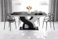 Stół BELLA czarny połysk/biały połysk rozkładany z prowadnicami synchronicznymi | MIRAT. w stylu kolekcja