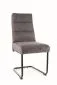 Krzesło tapicerowane BERRY BREGO ciemnoszare z uchwytem na oparciu I sklep meblowy MIRAT.