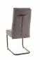 Krzesło tapicerowane BERRY BREGO ciemnoszare z uchwytem na oparciu I sklep meblowy MIRAT.