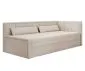 Młodzieżowa sofa rozkładana z funkcją spania FULGEO beżowa prawa I sklep meblowy MIRAT.