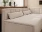 Młodzieżowa sofa rozkładana z funkcją spania FULGEO beżowa prawa I sklep meblowy MIRAT.