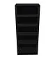 Regał biurowy EASY SPACE CABINET O 5-OH 80cm czarny wysoki I sklep meblowy MIRAT.