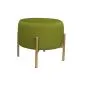Pufa WILFRED MG VELVET oliwkowa /złota aksamitna | MIRAT. styl GLAMOUR