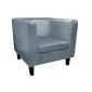 Fotel GRON BL VELVET szary wypoczynkowy | MIRAT. w stylu  kolekcja