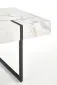 Ława BLANCA 110x60 biały marmur/czarna na metalowej podstawie | MIRAT. w stylu GLAMOUR kolekcja
