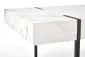 Ława BLANCA 110x60 biały marmur/czarna na metalowej podstawie | MIRAT. w stylu GLAMOUR kolekcja