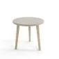 Stolik kawowy LEBEL 67x67 kaszmirowy okrągły I sklep meblowy MIRAT. styl SKANDYNAWSKI kolekcja LEBEL