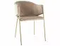 Krzesło tapicerowane BONO VELVET beżowe/złote w stylu glamour I sklep meblowy MIRAT. styl GLAMOUR