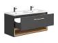 Szafka pod umywalkę BORNEO COSMOS 854 80cm grafitowa wisząca | MIRAT.  kolekcja BORNEO COSMOS