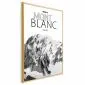 Plakat Mont Blanc 21x30 cm z ramą złotą bez marginesu | MIRAT.