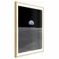 Plakat Daleko od domu 60x90 cm z ramą złotą z marginesem | MIRAT.