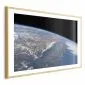 Plakat Potęga ziemi 90x60 cm z ramą złotą z marginesem | MIRAT.