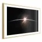 Plakat Horyzont 90x60 cm z ramą złotą z marginesem | MIRAT.