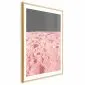Plakat Różowy księżyc 29,7x42 cm z ramą złotą z marginesem | MIRAT.