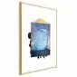 Plakat Góra lodowa 60x90 cm z ramą złotą z marginesem | MIRAT.