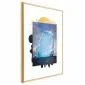 Plakat Góra lodowa 21x30 cm z ramą złotą bez marginesu | MIRAT.