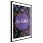 Plakat Be wild 29,7x42 cm z ramą czarną z marginesem | MIRAT.