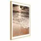 Plakat Przestrzeń fal 40x60 cm z ramą złotą z marginesem | MIRAT.