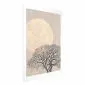 Plakat Poranna pełnia księżyca 29,7x42 cm bez ramy z marginesem | MIRAT.