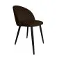Krzesło CLAUDINE 1 VELVET brązowe na metalowych nogach | MIRAT. w stylu  kolekcja