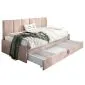 Łóżko młodzieżowe SORA 2 120x200 beżowe z szufladą na pościel I sklep meblowy MIRAT.