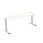 Biurko EASY SPACE C-LEG RC 180x60cm białe z otworem na kable I sklep meblowy MIRAT.