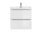 Szafka pod umywalkę MILANO / CAPRI 60 cm biała wisząca | MIRAT. w stylu kolekcja CAPRI