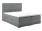 Łóżko kontynentalne REZEN 180 szare velvet z pojemnikiem | MIRAT. styl GLAMOUR