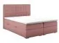 Łóżko kontynentalne REZEN 160 różowe z pojemnikiem do sypialni | MIRAT. styl GLAMOUR