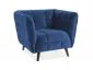 Fotel CASTELLO VELVET 1 granatowy do salonu wypoczynkowy | MIRAT. styl GLAMOUR kolekcja CASTELLO