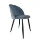 Krzesło CLAUDINE 1 BL VELVET szare tapicerowane do salonu | MIRAT. w stylu  kolekcja