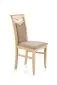 Krzesło CITRONE dąb sonoma z beżowym siedziskiem | MIRAT. styl KLASYCZNY kolekcja CITRONE
