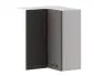 Szafka kuchenna narożna 60 CLARA WRN P/L szara grafit z półkami | MIRAT. w stylu  kolekcja CLARA