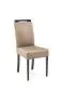 Krzesło CLARION 2 VELVET beżowe z czarnymi nogami I sklep meblowy MIRAT.