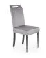 Krzesło CLARION 2 VELVET szare tapicerowane do jadalni | MIRAT.
