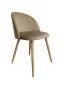 Krzesło CLAUDINE 2 VELVET beżowe/dąb - powystawowe I sklep meblowy MIRAT.