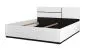 Łóżko CROSS 180x200 białe/czarne z podnoszonym stelażem I sklep meblowy MIRAT. styl SKANDYNAWSKI kolekcja HV-CROSS