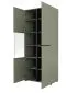 Witryna wysoka CROSS 3D 80cm zielona/czarna przeszklona I sklep meblowy MIRAT.  kolekcja HV-CROSS