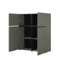 Komoda wysoka CROSS 4D 119cm zielona/czarna w minimalistycznym stylu I sklep meblowy MIRAT.  kolekcja HV-CROSS